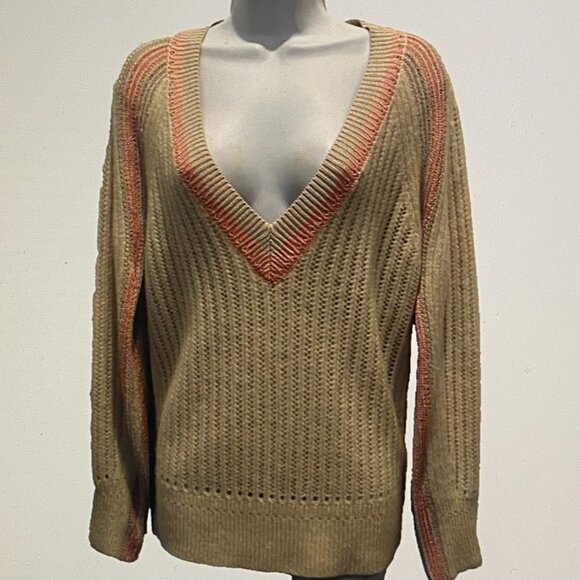REISS BEIGE SWEATER SMALL EX COND - Picture 1 of 3